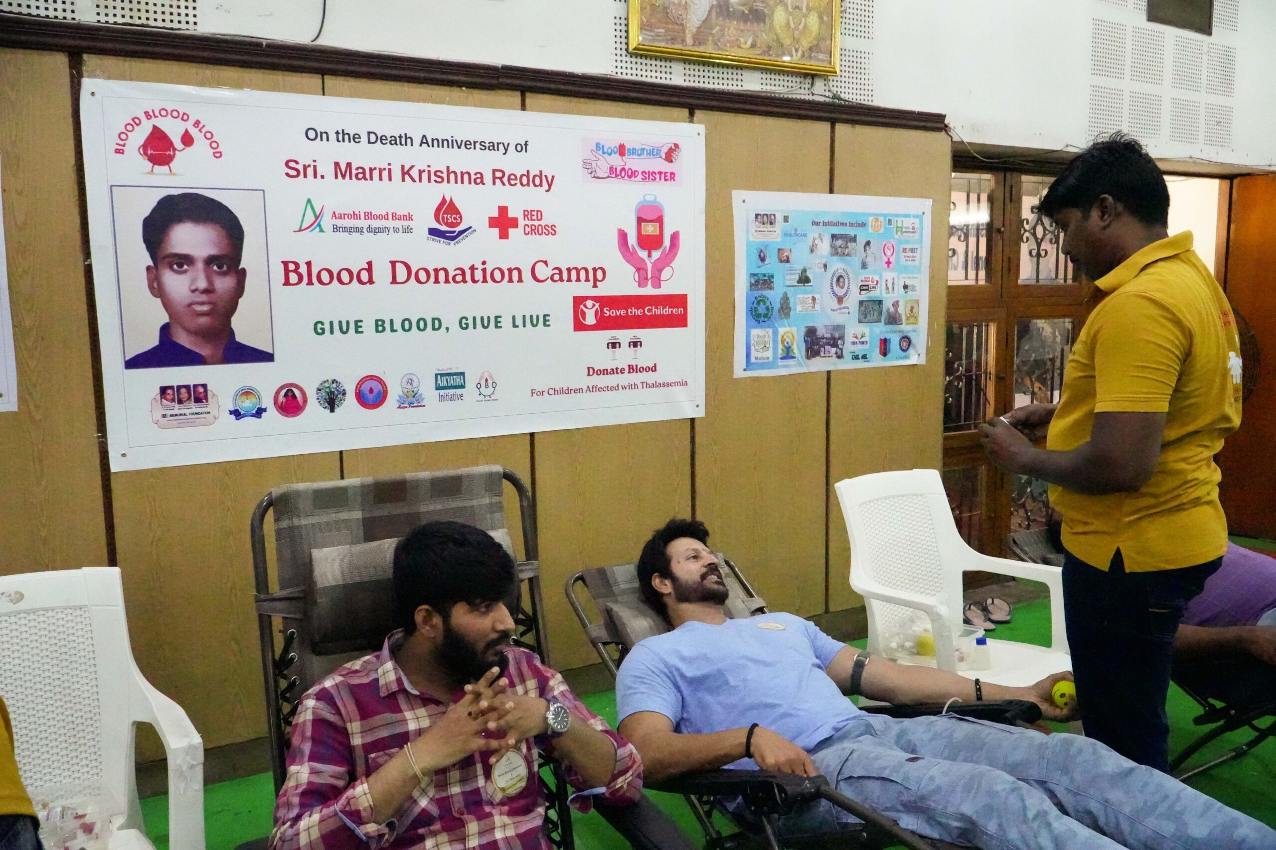 Blood Donation Camp,On the occasion of the on Death Anniversary of Sri.Marri Krishna Reddy